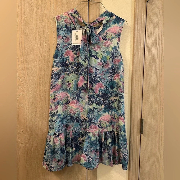 NWT LaRoque Libba Dress in beautiful Waterlilly color Women’s Size Large Tie - Picture 4 of 12